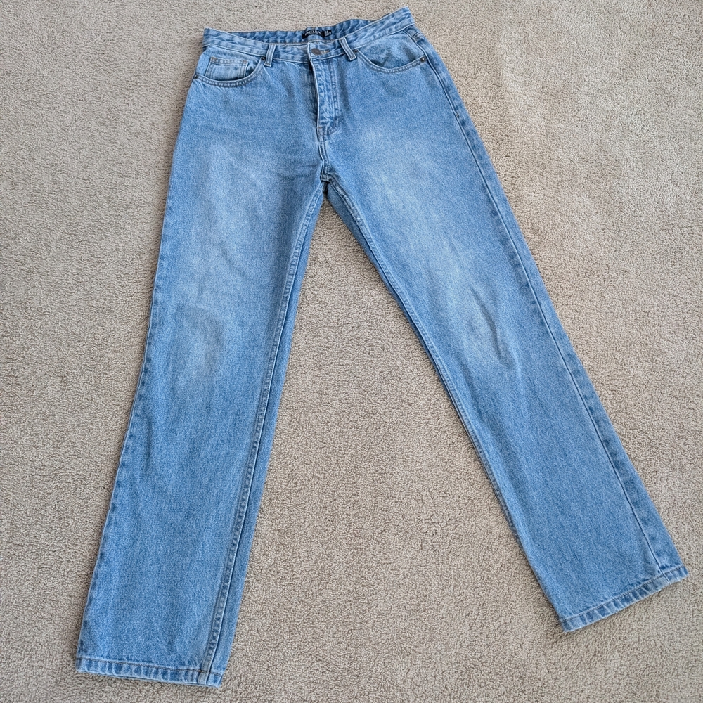 Nasty Gal Straight Leg Vintage Look Denim Jeans